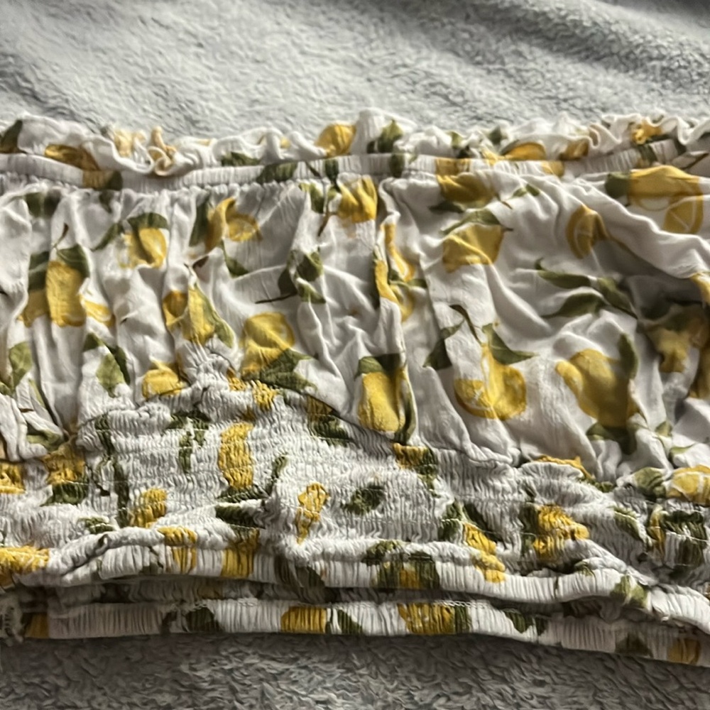 Lemon Crop Top